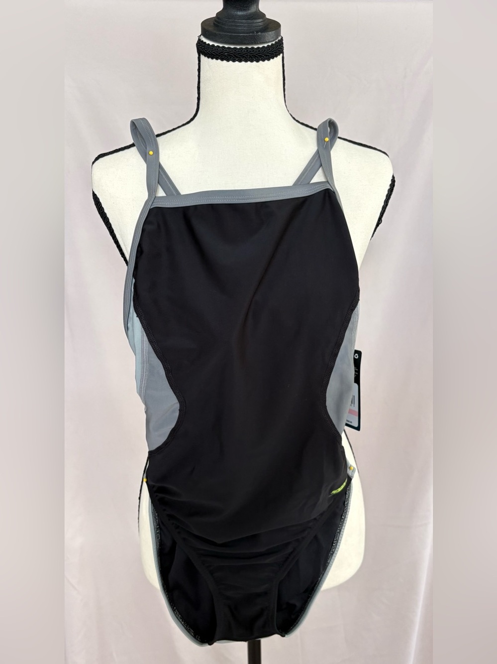NWT Speedo ProLT Flyback One Piece Swimsuit Black 10/36